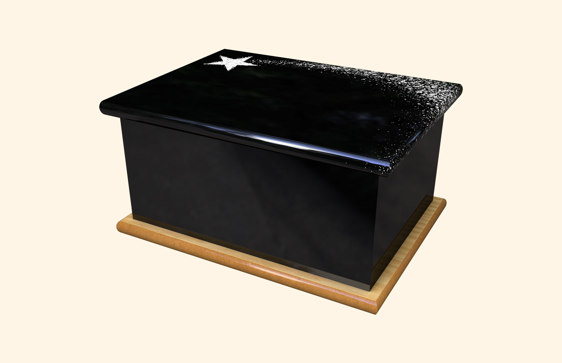Shooting Star adult ashes casket
